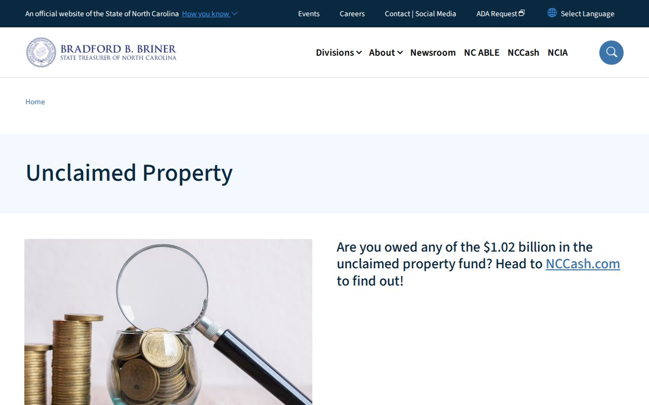Clemmons resident lookup North Carolina unclaimed property search